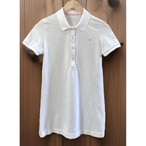 Women's Lilly Pulitzer Chic Fit Pique‎ Polo Sz Med White